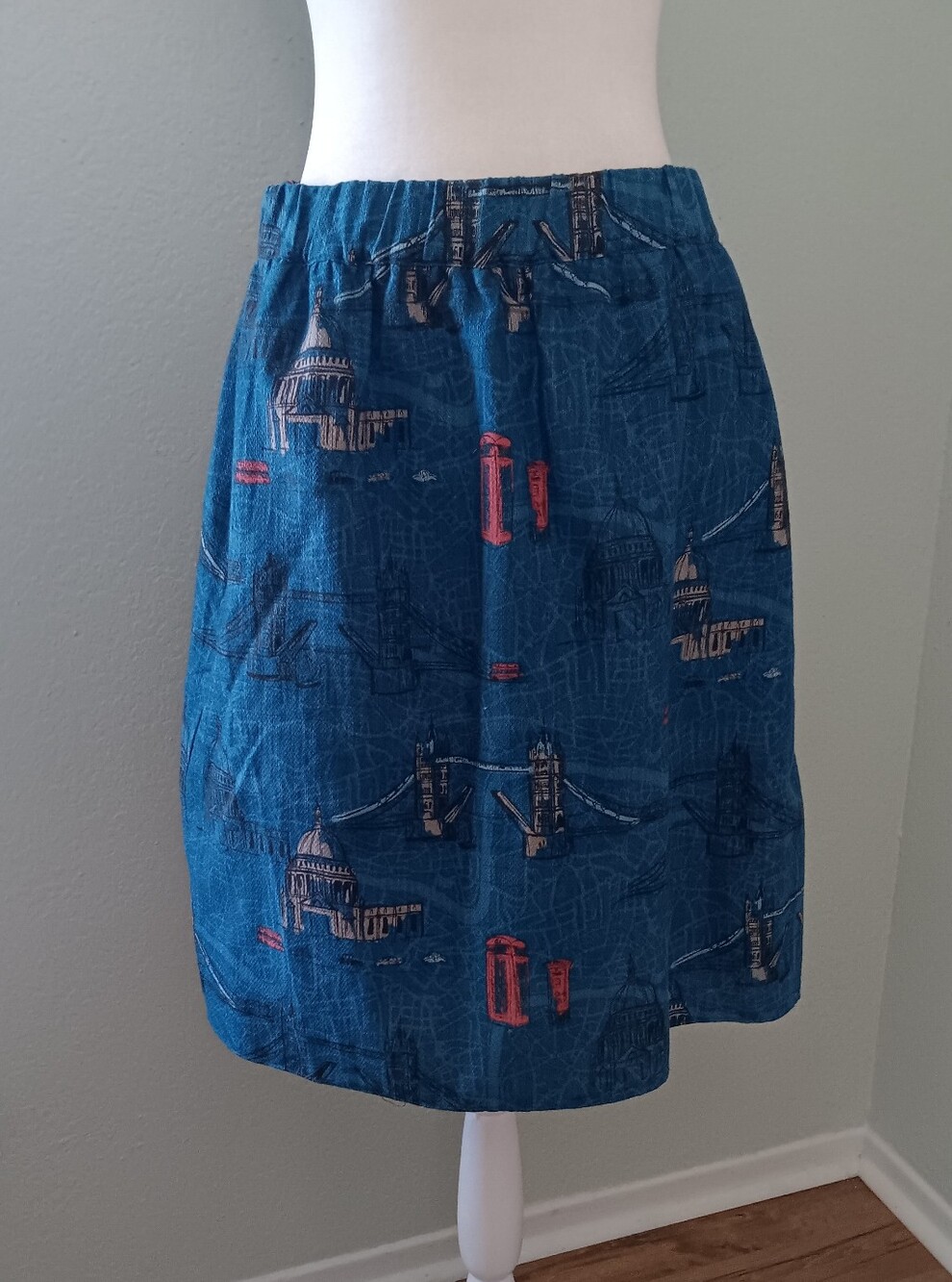 Boden London Printed A-Line Skirt Sz 4L